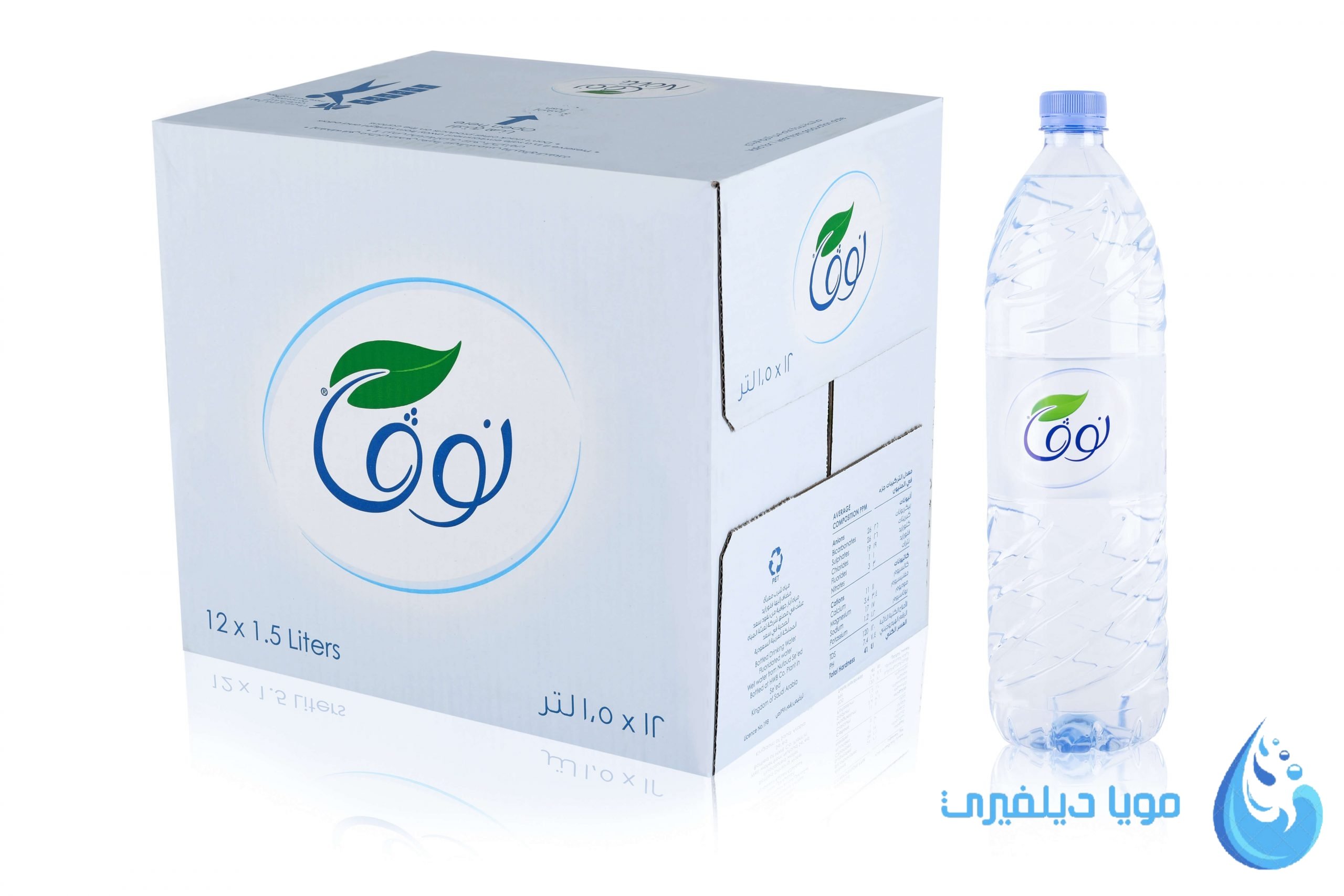 نوفا 1.5 لتر 12 عبوة(nova 1.5liter) - مويا ديلفيري